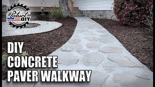 DIY Dry Pour Concrete / Paver Walkway