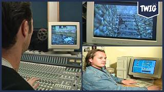Inside Core Design Headquarters in 1997