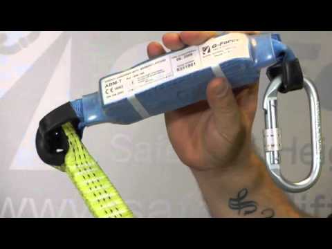 G-Force Shock Absorber Webbing Lanyard with Scaffold Hook by Safety-Lifting