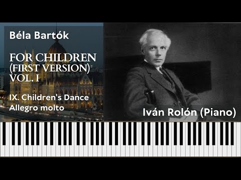 Béla Bartók, For Children, Vol. I: X. Children's Dance. Allegro molto │ Piano Tutorial
