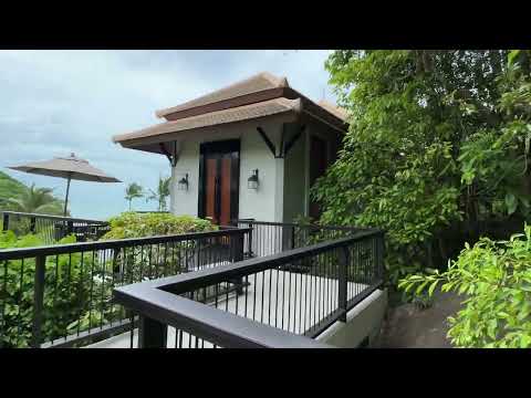[4K] Banyan Tree Samui | Partial Ocean View Pool Villa Hotel Room Tour | Koh Samui Thailand
