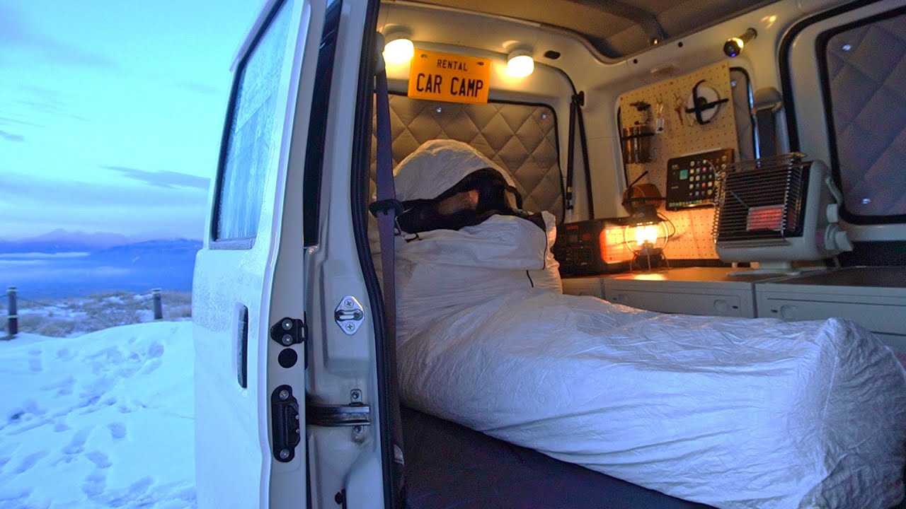 Breathtaking Views! Solo Van Life Camping in Frozen Highlands.