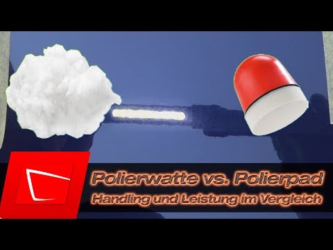 Polishing by hand with polishing cotton and polishing pad - handling and performance in comparison