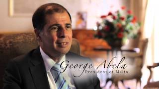 Meeting Malta's former President Dr George Abela