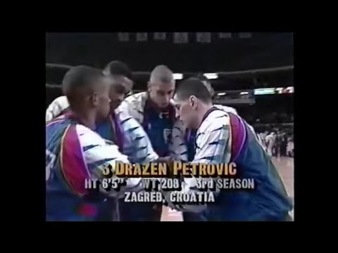 New Jersey Nets @ Chicago Bulls - Dec. 12, 1992 - M-Jeff, Drazen Petrovic, Rumeal Robinson