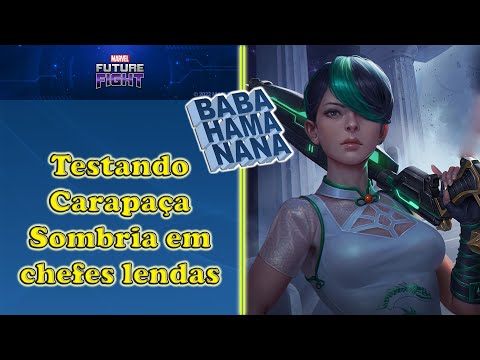 MFF - Testando Carapaça Sombria com obelisco em chefes lendas - Marvel Future Fight