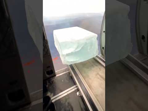 Oh My God😰Wait for end😳 They Dropped a Giant Ice Block Into Lava