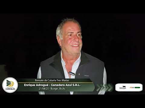 21-08-25 - Enrique Adrogué - Ganadera Azul S.R.L. -Remate de Cabaña Tres Marías - Bunge, Bs.As.