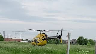 Bell 407 PHI med 8 takeoff