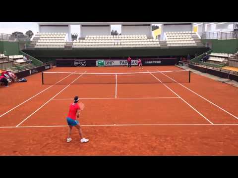 Entrenamiento de Lara Arruabarrena y Silvia Soler (III)
