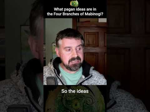What pagan ideas are in the Four Branches of Mabinogi?