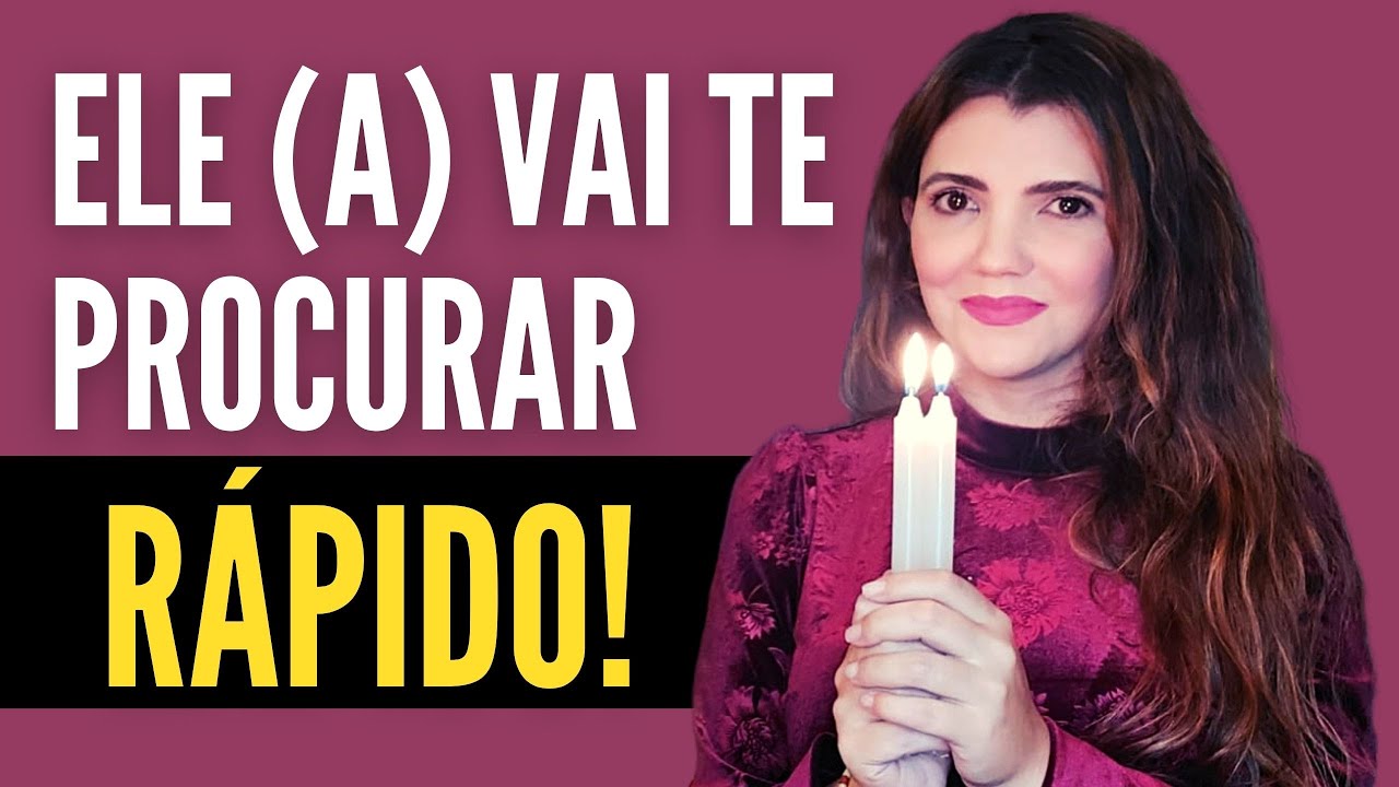 FAÇA SE QUER ELE (A) TE PROCURANDO RAPIDO! SIMPATIA PARA AMOR CORRER ATRÁS