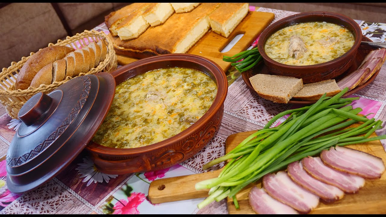 зелений борщ з щавлем — відеорецепт