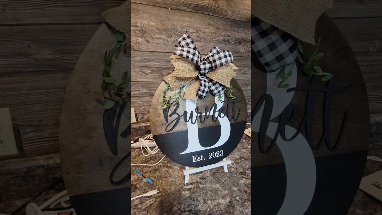 Diy Wood Round || Diy Door Hanger