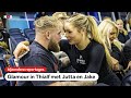 Jake Paul op tribune bij Jutta Leerdam: 'Wel lekker dat iedereen naar hem kijkt' | NOS Sport