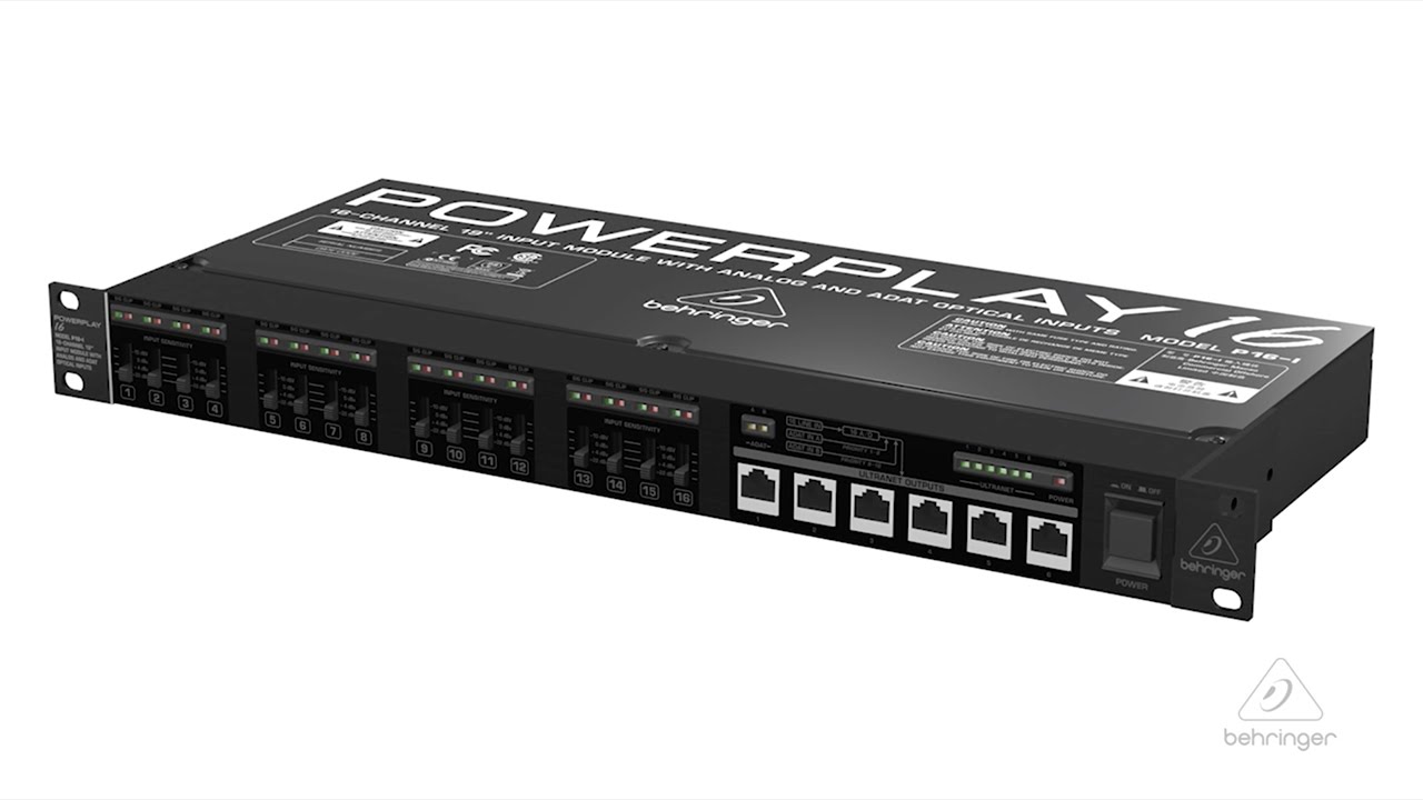 Behringer Powerplay P16-I Input Module