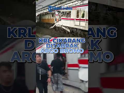 BREAKING NEWS - KRL Cikarang Line Ditabrak Kereta Argo Bromo Anggrek di Bekasi Timur