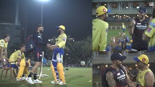 Virat Kohli And Faf Du Plessis Meeting With Csk Players During Practice Session l Rcb vs Csk 2022