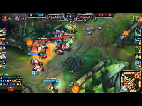 TSM vs C9 - Game 1 Highlights - NA LCS Spring Finals 2015
