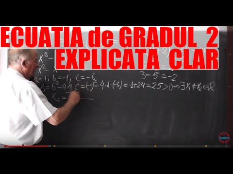 Lectia 255 - Ecuatia de gradul 2 explicata CLAR - Catalin elev clasa a 9-a Bucuresti - Matematica