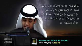 Download lagu 080 Abasa   Muhammad Taha Al Junayd   Kids Recitation With Text mp3