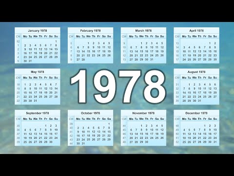 1978 Calendar