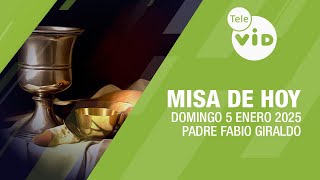 Misa de hoy ⛪ Domingo 5 Enero de 2025, Padre Fabio Giraldo #TeleVID #MisaDeHoy #Misa