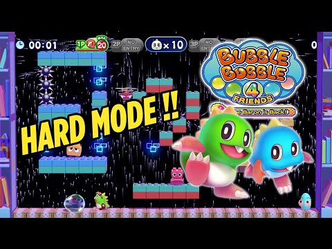 Bubble Bobble 4 All Bosses [Hard Mode/ No Deaths/ No Skills used] [4K] + Ending
