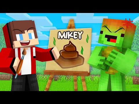 Epic Minecraft Showdown: Mikey vs JJ Speed Draw!