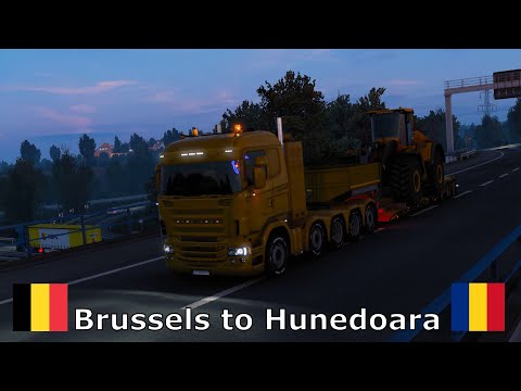 Brussels (Bel) naar Hunedoara (Rou) l Timelapse l Euro Truck Simulator 2 SP l (Vlaams)