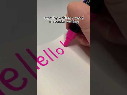 easy hand lettering tutorial (NO CURSIVE) ✨💕🤍