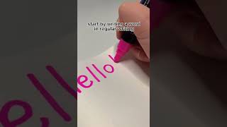 easy hand lettering tutorial (NO CURSIVE) ✨💕🤍