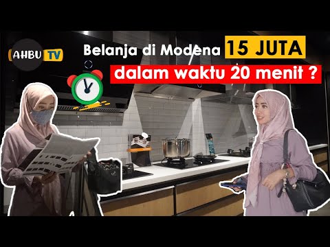 SHOPING CHALLENGE 15 juta MODENA ATAU TEKA - PILIH KOMPOR COOKER HOOD RINAI