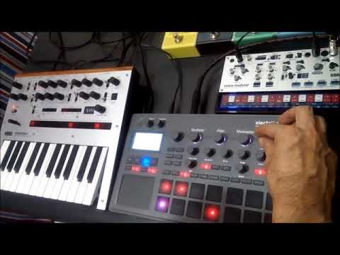 Korg monologue+electribe 2+tc electronic pedals=live ambient jam 23
