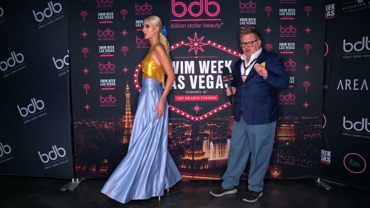 Model Jacqueline wearing Designer Idol Jose at Art Hearts Fashion LV Swim Week