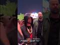 Eminem ARRIVES to watch Fury vs Ngannou!