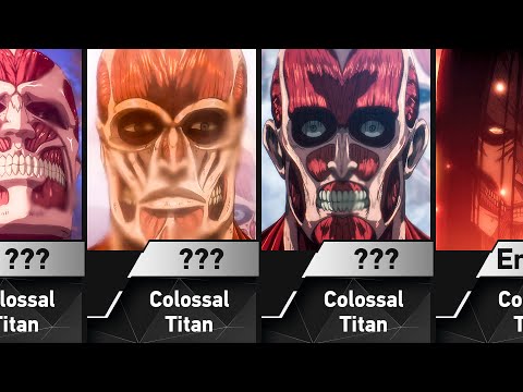 All Colossal Titans in Attack on Titan
