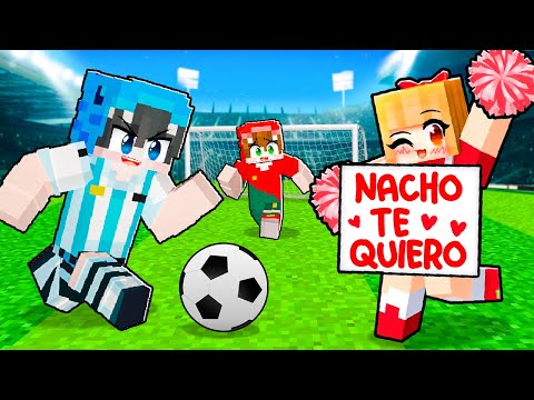 Me Convertí en Futbolista para Enamorar a una Fan en Minecraft