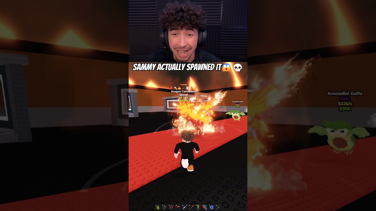 SAMMY ACTUALLY SPAWNED IT😱💀#roblox #stealabrainrot
