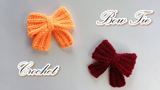 Crochet Bow Tie | Step by Step Tutorial