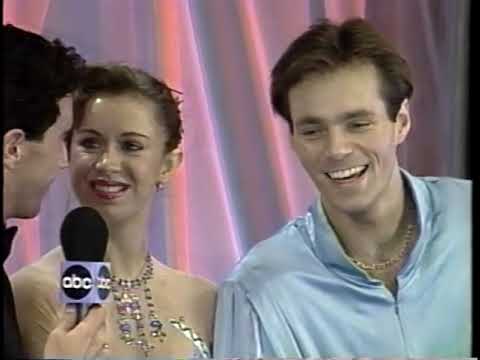 1995 Skate America - Free Dance - Results; Interview with Oksana Grishuk & Evgeni Platov