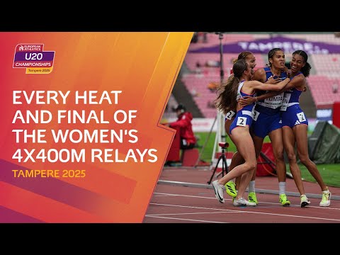 EVERY Heat and Final of the Women's 4x400m Relays | Tampere 2025
