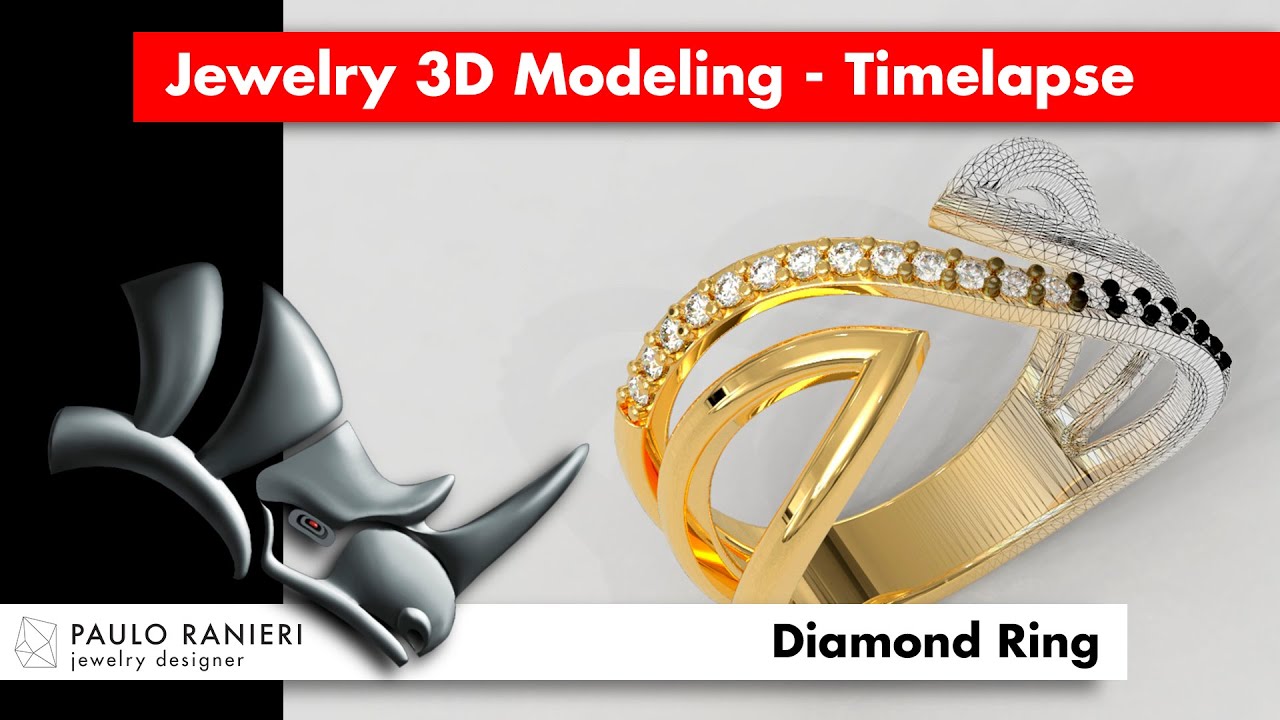 Pırlanta Y&uuml;z&uuml;k 3D Baskı Modeli