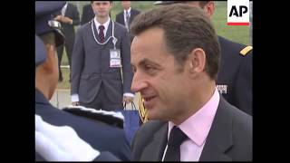 WRAP Brown, Merkel, Ban, Sarkozy, African leaders arrive for G8