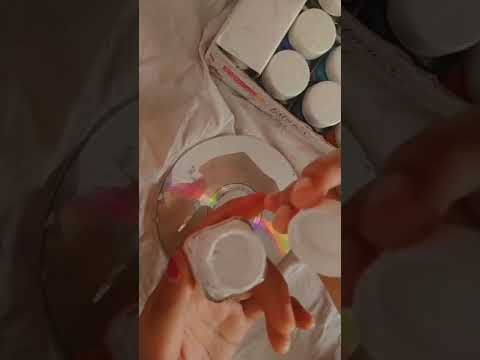 Cd 💿 painting with me 🌺✨ pt.1/#shorts/mahika mahalaxmi 💜