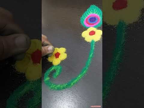 Ganpati rangoli ❤️🌈 #Ganpati #viral