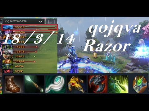 qojqva Razor all 18 kills - OG vs Liquid game2 - Dota2
