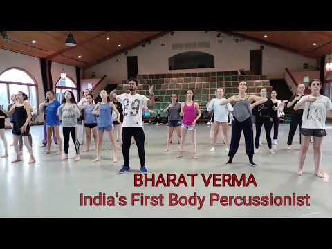 Bharat Verma Teaching Bodypercussion in NewYork