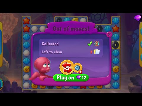 @Fishdom Win Strikes Level 5463 - Super Hard Level 5464, Use 9 + 12 Diamonds to Finished It. 😅