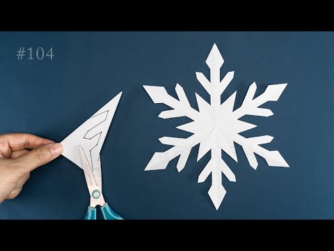 Easy Paper Snowflakes - How to make Snowflake out of Paper - Christmas Decorations
